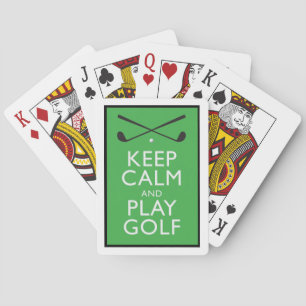 Baraja De Cartas Mantén la calma y juega al golf