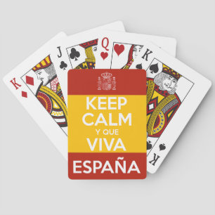 Baraja De Cartas Mantén la calma y que viva España
