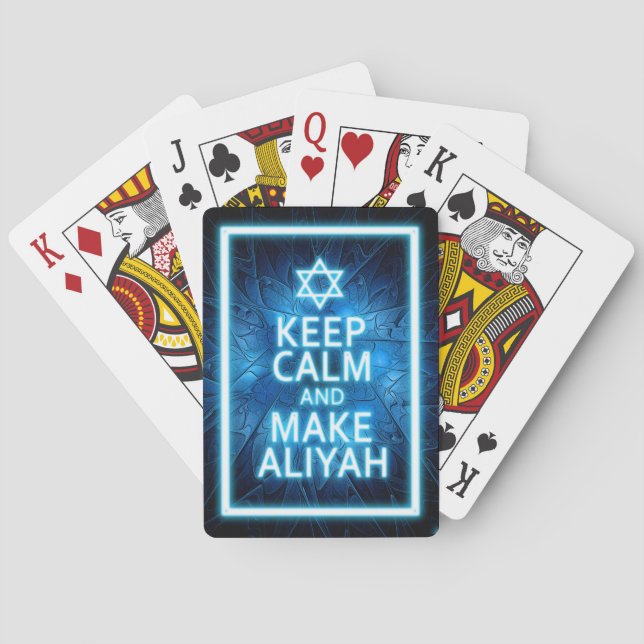 Baraja De Cartas Mantener La Calle Y Hacer Aliyah (Reverso)