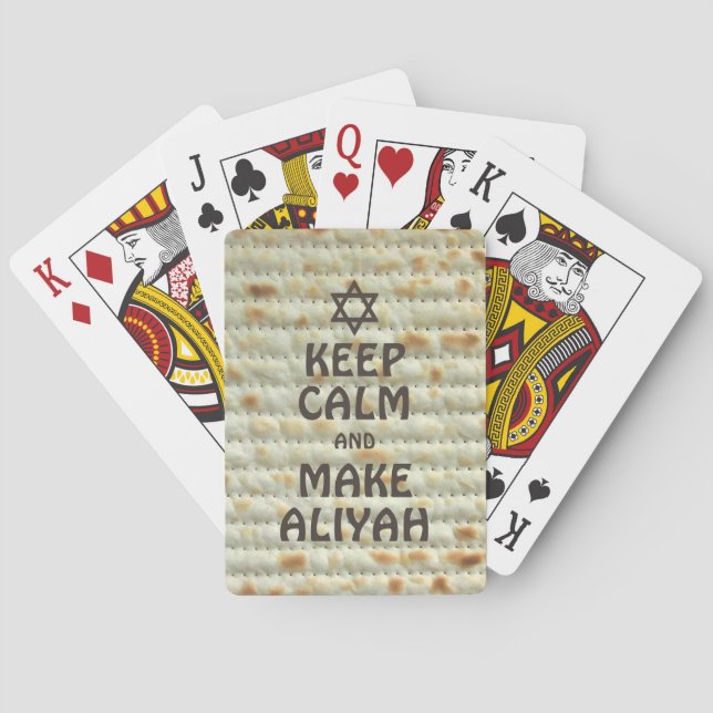 Baraja De Cartas Mantener La Calle Y Hacer Aliyah - Matzah (Reverso)