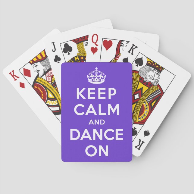 Baraja De Cartas Mantener la calma y bailar (Reverso)
