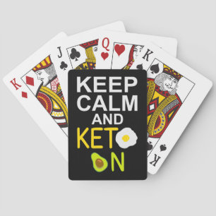 Baraja De Cartas Mantener la calma y el Keto en una cita graciosa