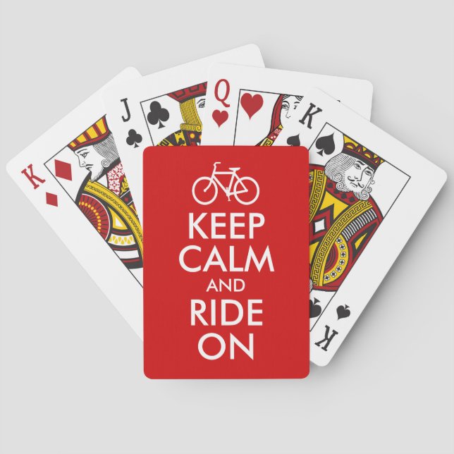 Baraja De Cartas Mantenga la calma y siga adelante (Reverso)