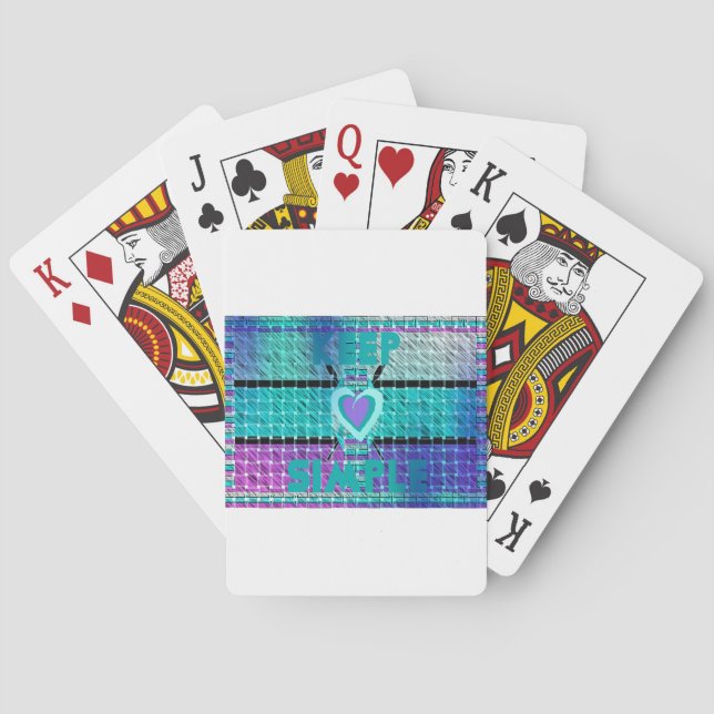 Baraja De Cartas Manténgalo Simple: Arte De Patrón De Claridad Y Co (Reverso)
