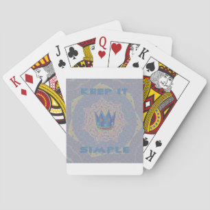 Baraja De Cartas Manténgalo Simple: Pastel Royal Clarity Pattern Ar