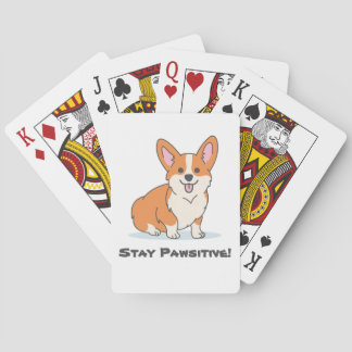 Baraja De Cartas Manténganse cautivos, manténganse positivos, Perro