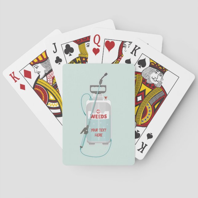 Baraja De Cartas Mantenimiento de huertas de rociado de maleza (Reverso)