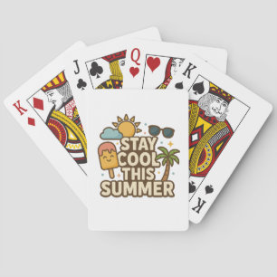 Baraja De Cartas Mantente Fresco Este Verano - Cute Camiseta de Hel