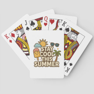 Baraja De Cartas Mantente Fresco Este Verano - Cute Camiseta de Hel