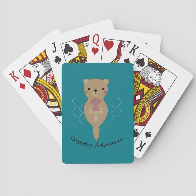 Baraja De Cartas Mantequilla graciosa totalmente adorable (Reverso)