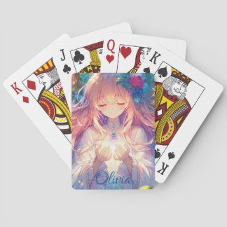 Baraja De Cartas Manual de esbozo de un Chica anónimo personalizado