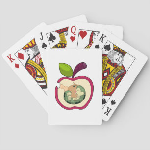 Baraja De Cartas Manzana de orugas