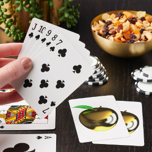 Baraja De Cartas Manzana Dorada con Hoja Metálica Brillante
