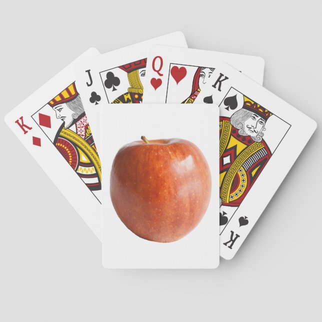Baraja De Cartas Manzana roja fresca de la naturaleza2 (Reverso)