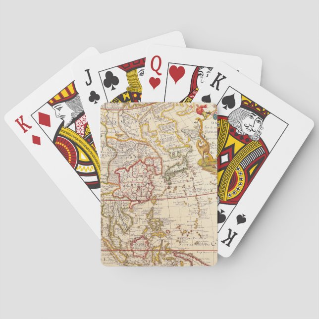 Baraja De Cartas Mapa antiguo inspirado (6) (Reverso)
