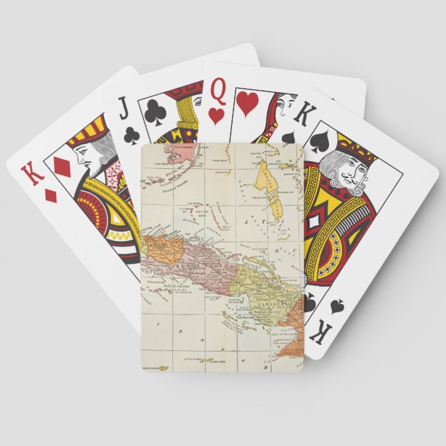 BARAJA DE CARTAS MAPA: CUBA, 1900 (Reverso)