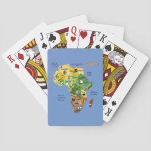 Baraja De Cartas Mapa de África