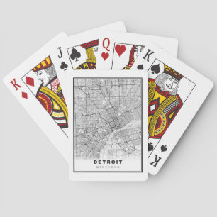 Baraja De Cartas Mapa de Detroit