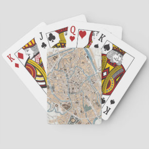 Baraja De Cartas Mapa de época de Gante Bélgica (1905)