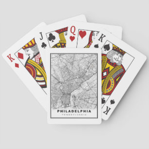 Baraja De Cartas Mapa de Filadelfia