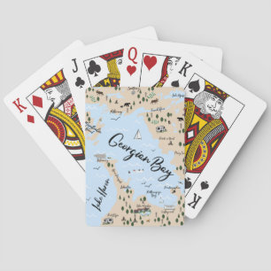 Baraja De Cartas Mapa de la bahía georgiana
