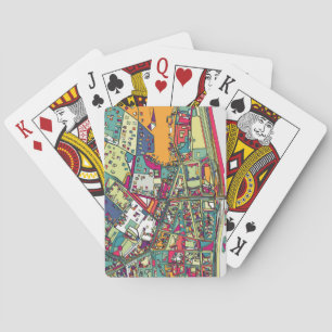 Baraja De Cartas Mapa de la ciudad de Budapest, Hungría el  