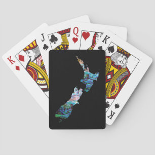 BARAJA DE CARTAS MAPA DE NUEVA ZELANDA SIMPLE PAUA