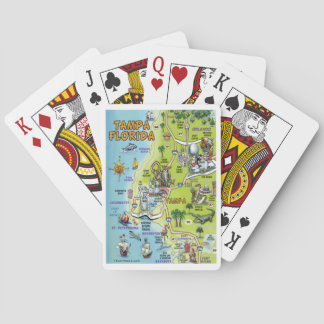 Baraja De Cartas Mapa de Personalizados de Tampa Florida