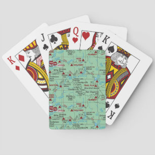 Baraja De Cartas Mapa de pistas verdes
