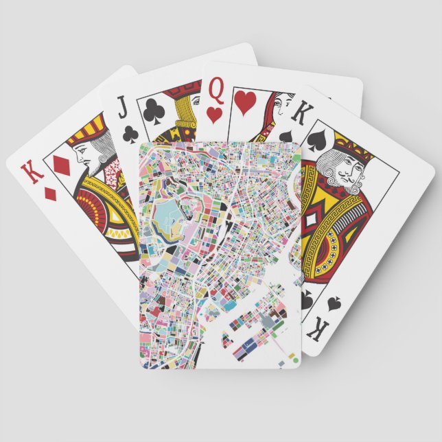 Baraja De Cartas Mapa de Tokio en Japón (Reverso)