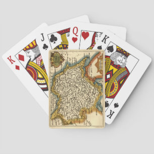 Baraja De Cartas Mapa del Atlas Anticuario del condado de Yorkshire
