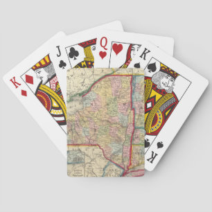 Baraja De Cartas Mapa del condado de los estados de Nueva York