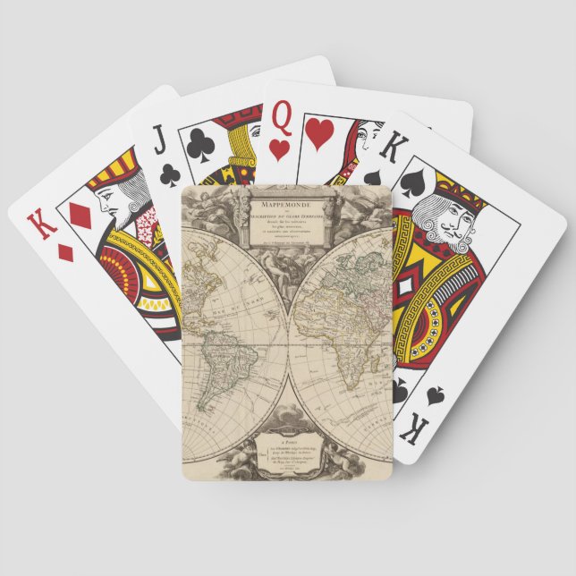 Baraja De Cartas Mapa del mundo 9 (Reverso)