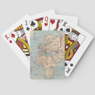 Baraja De Cartas Mapa del mundo en la proyección de Mercator