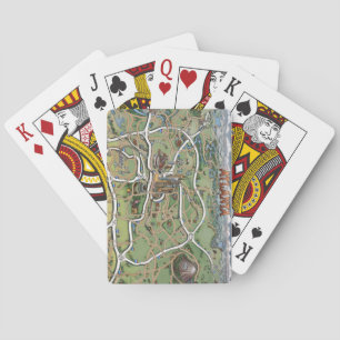 Baraja De Cartas Mapa del Personalizado de Atlanta Georgia