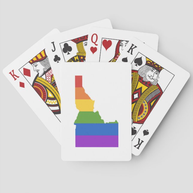 Baraja De Cartas Mapa gay de EEUU| Estado de Idaho (Reverso)