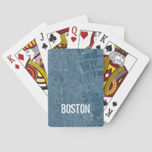 Baraja De Cartas Mapa gráfico de Boston