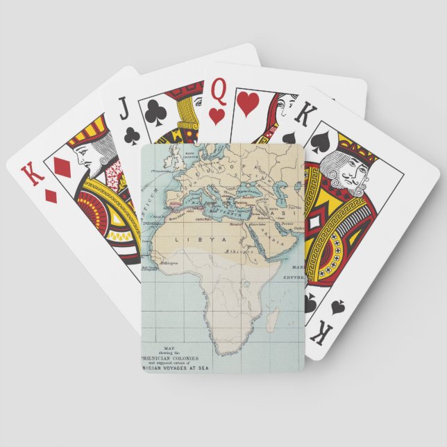BARAJA DE CARTAS MAPA: IMPERIO FOENICIO (Reverso)