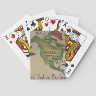 Baraja De Cartas Mapa Mundial - Estados Unidos