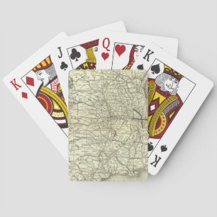 Baraja De Cartas Mapa Ohio y ferrocarril de Mississippi