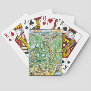 Baraja De Cartas Mapa Personalizado de Orlando Florida