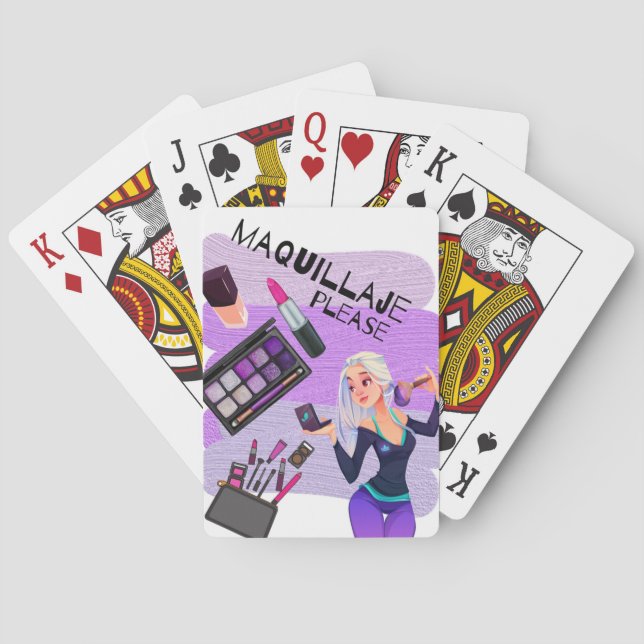 BARAJA DE CARTAS MAQUILLAJE POR FAVOR (Reverso)
