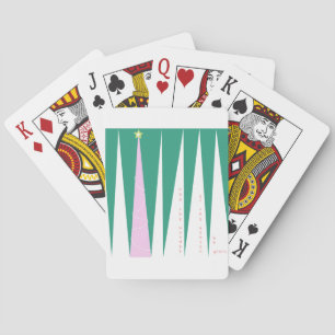 Baraja De Cartas Maravilla del árbol de Navidad de temporada