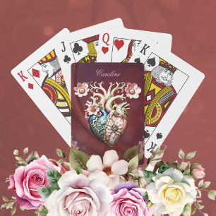 Baraja De Cartas Maravilloso y elegante corazón noble.