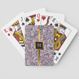 Baraja De Cartas Marble de oro negro elegante y elegante