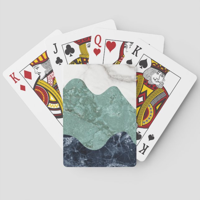 Baraja De Cartas Marble Wavy Abstraction (Reverso)