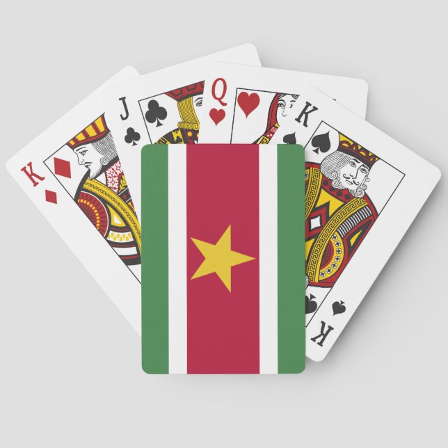 Baraja De Cartas Marca de Surinam (Reverso)