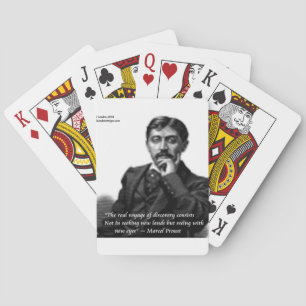 Baraja De Cartas Marcel Proust & cita famosa