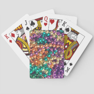 Baraja De Cartas Mardi Gras Beads