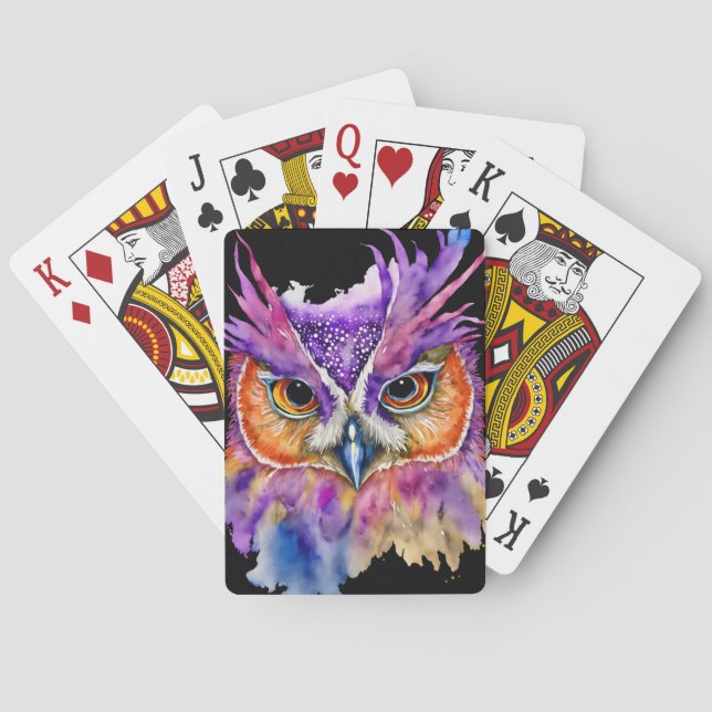 BARAJA DE CARTAS MARDI GRAS BIRD DE COLORES PASTEL (Reverso)